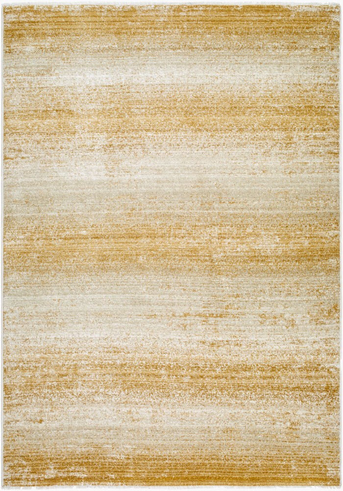 Rojin Machine Woven Rug — Mustard/Oatmeal