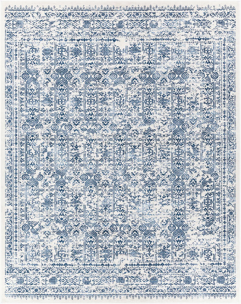 Roma Machine Woven Rug — Dark Blue/Light Blue