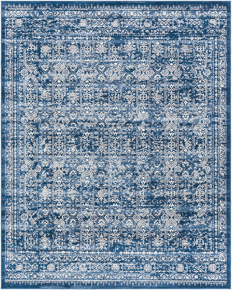 Roma Machine Woven Rug — Dark Blue/Light Blue