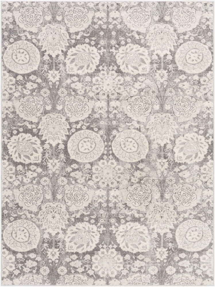 Roma Machine Woven Rug — Charcoal/Light Gray