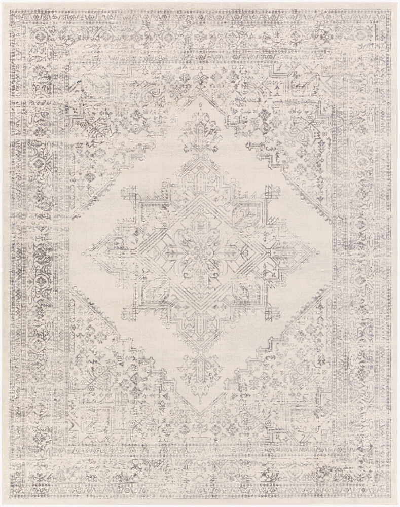 Roma Machine Woven Rug — Charcoal/Light Gray