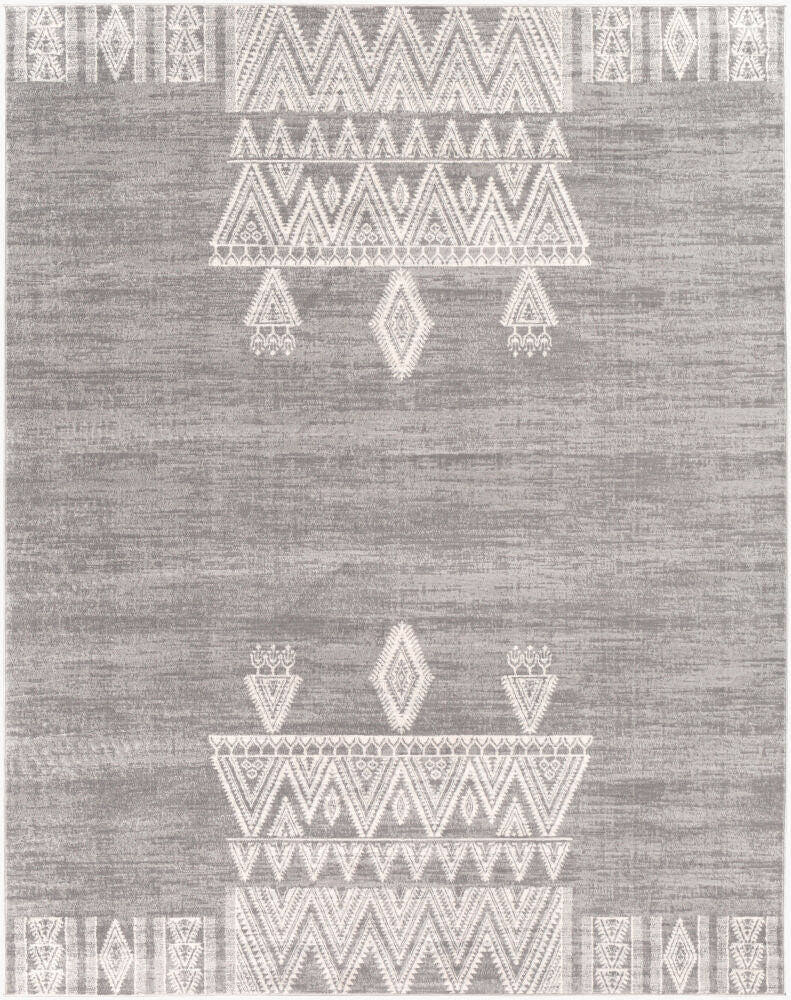 Roma Machine Woven Rug — Charcoal/Light Gray