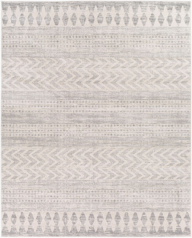 Roma Machine Woven Rug — Charcoal/Light Gray