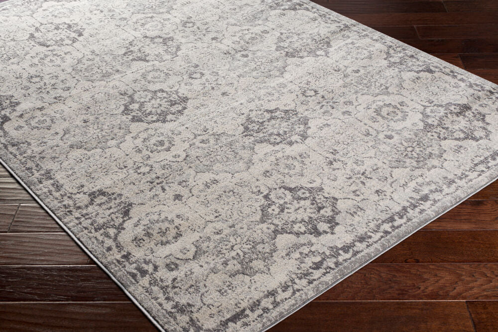 Roma Machine Woven Rug — Charcoal/Ivory