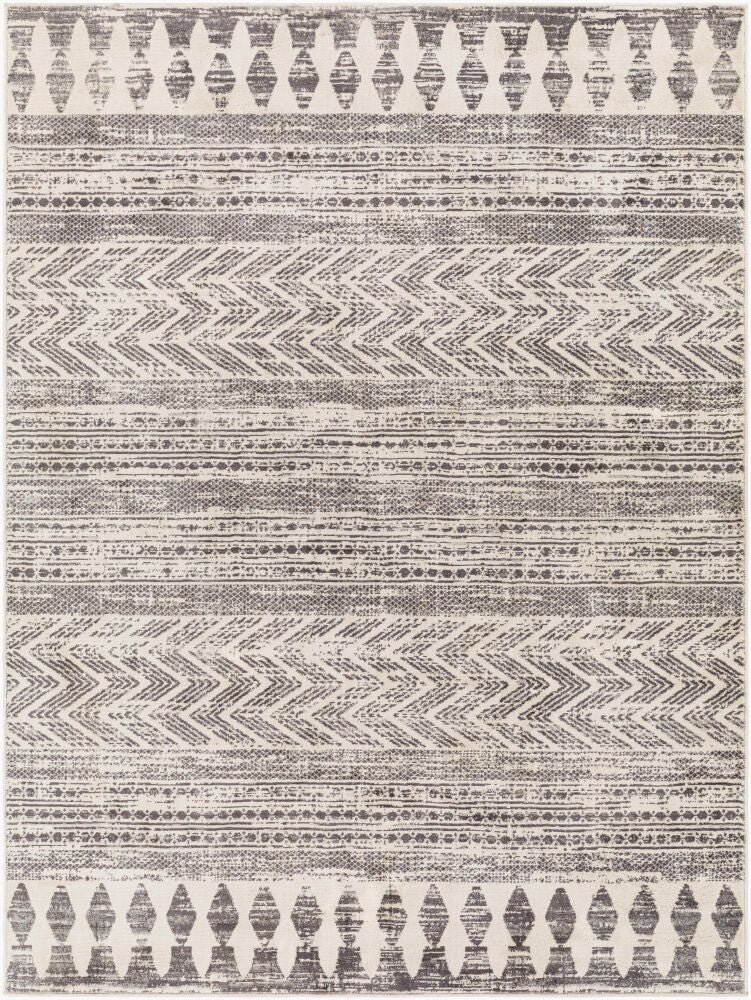 Roma Machine Woven Rug — Charcoal/Gray