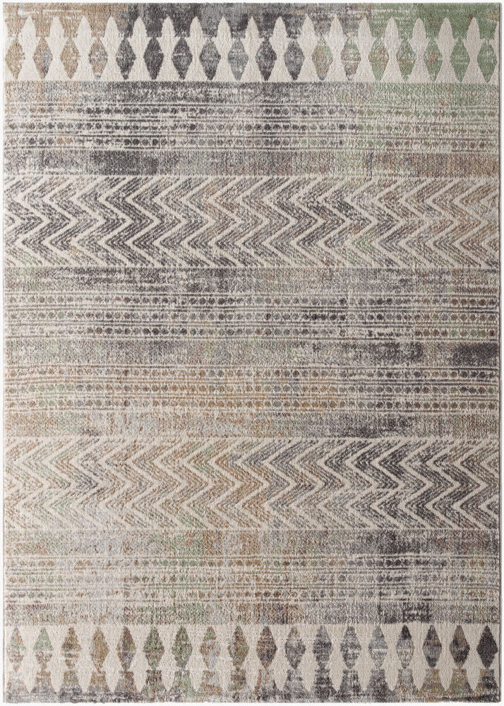 Roma Machine Woven Rug — Brown/Charcoal