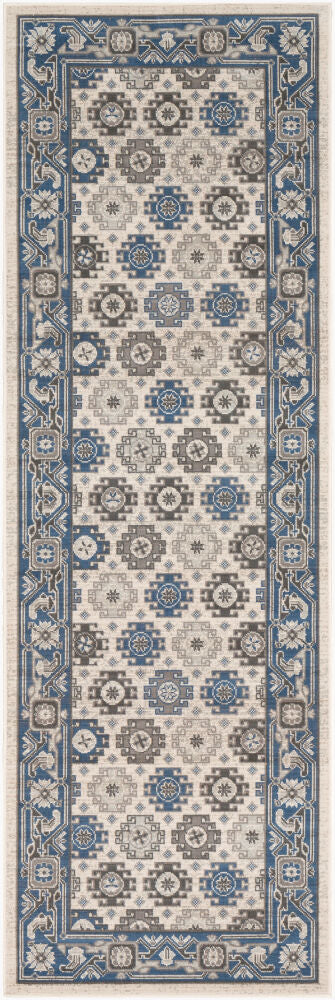 Roosevelt Machine Woven Rug — Blue/Gray