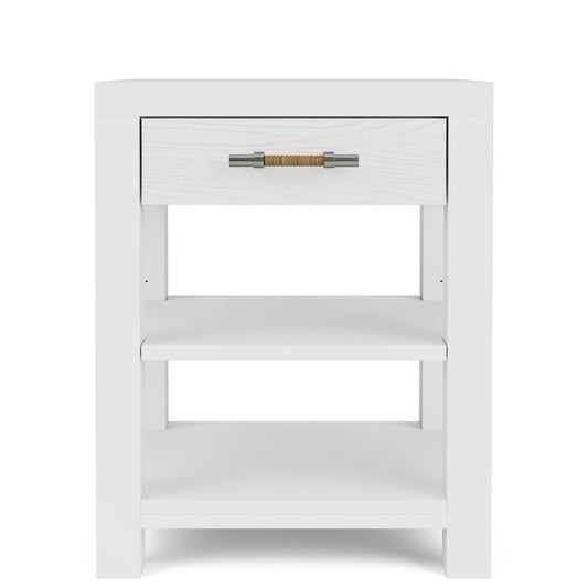 Riverside Rosalie 1-Drawer Nightstand — White Caps Riverside Furniture Nightstand
