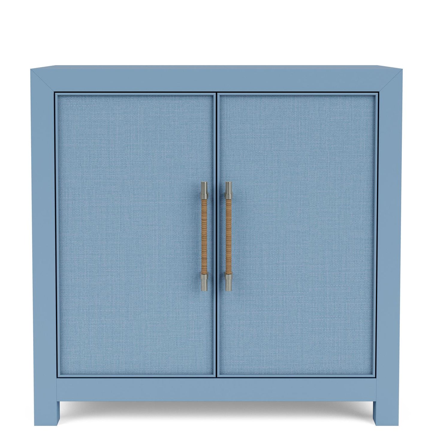 Riverside Rosalie 2-Door Accent Chest — Seagrass Doors, Cabana Blue Riverside Furniture Chest