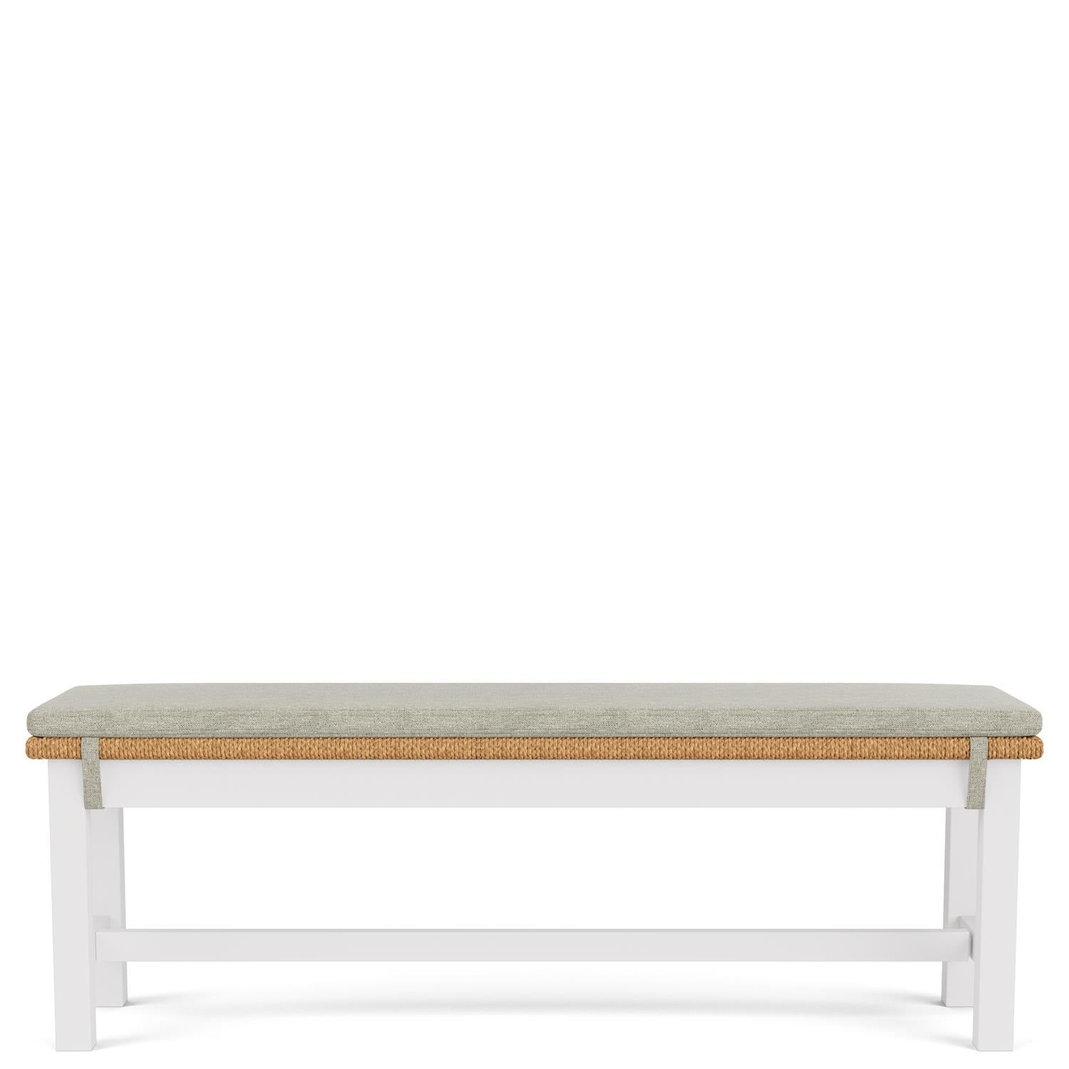 Riverside Rosalie 50-Inch Dining Bench — Coastal Woven Seat Riverside Furniture Bench