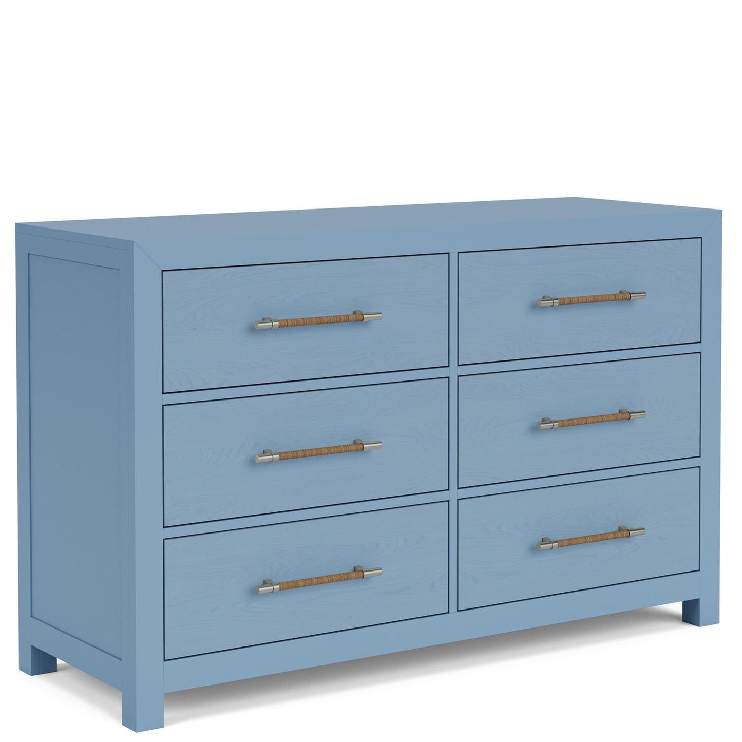 Riverside Rosalie 56-Inch 6-Drawer Dresser — Cabana Blue Riverside Furniture Dresser