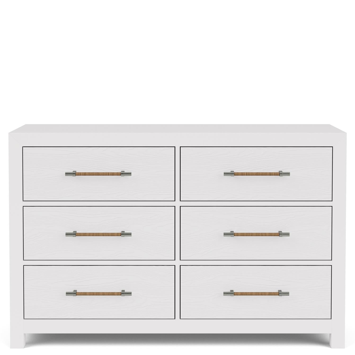 Riverside Rosalie 56-Inch 6-Drawer Dresser — White Caps Riverside Furniture Dresser