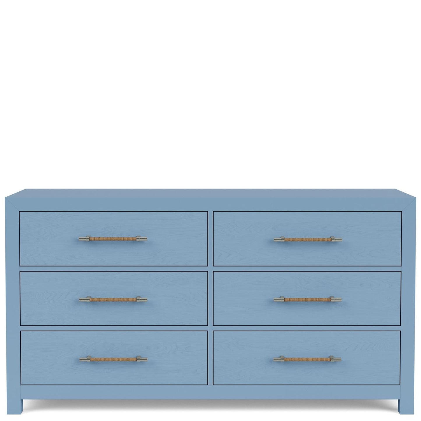 Riverside Rosalie 66-Inch Dresser — Six Drawers in Cabana Blue Riverside Furniture Dresser