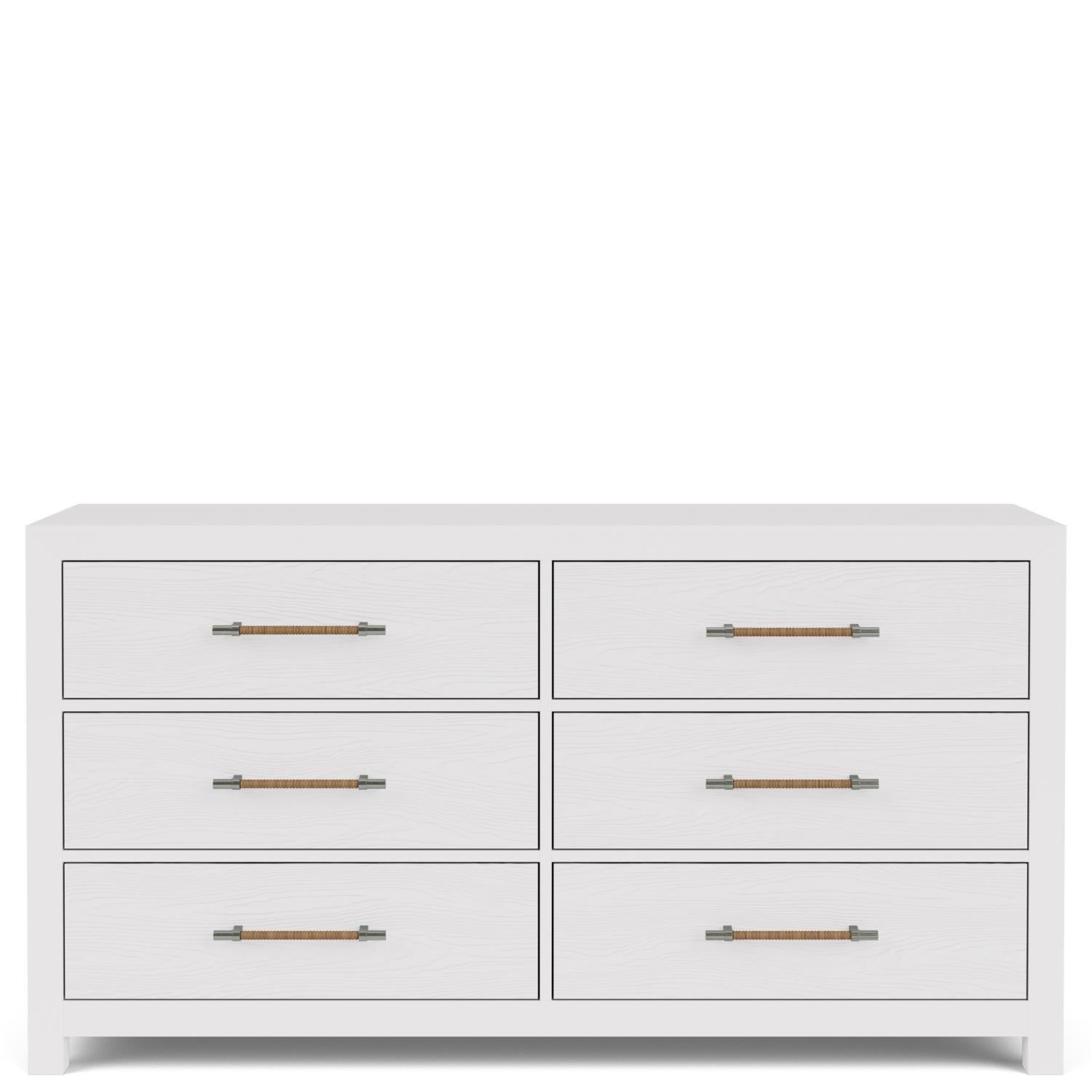 Riverside Rosalie 66-Inch 6-Drawer Dresser — White Caps Riverside Furniture Dresser