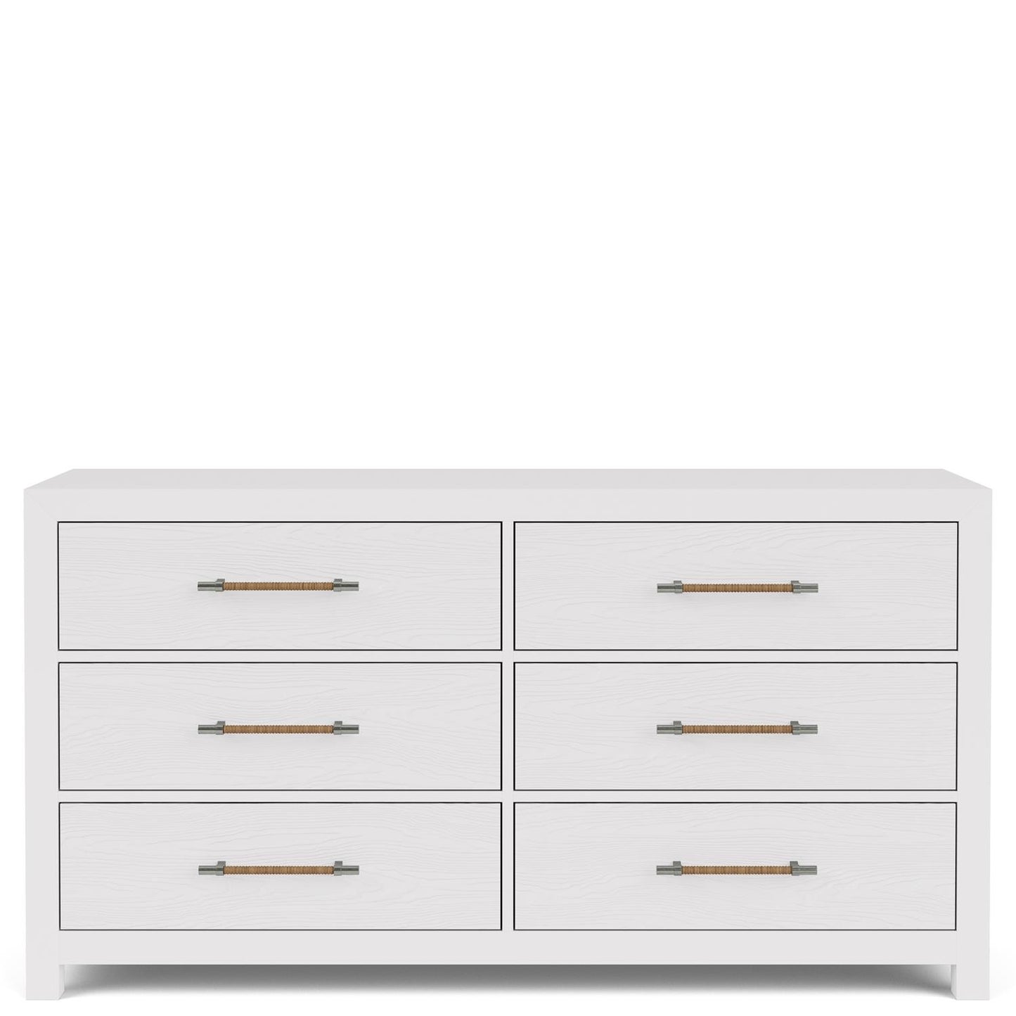 Riverside Rosalie 66-Inch 6-Drawer Dresser — White Caps Riverside Furniture Dresser
