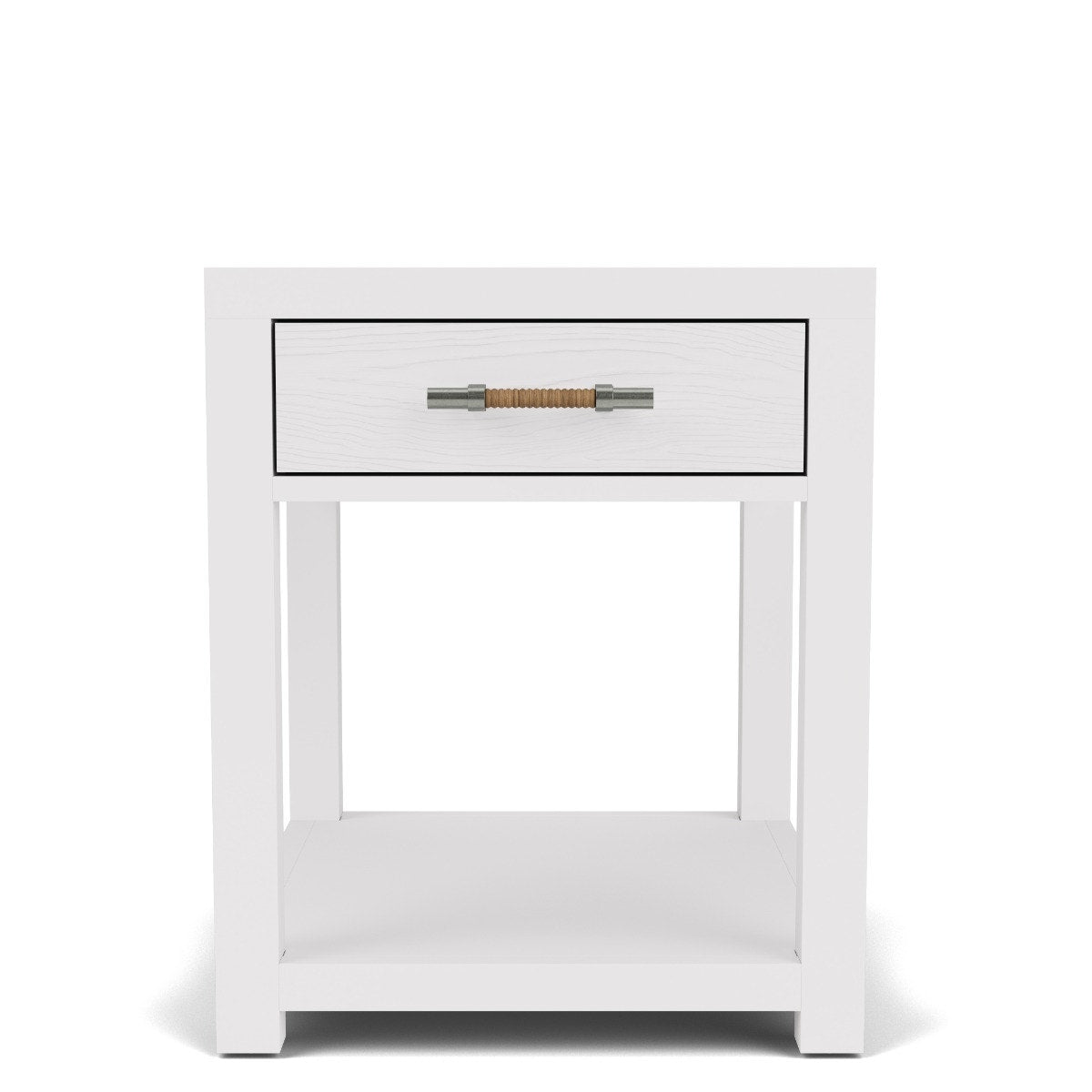 Riverside Rosalie End Table — White Caps with Storage Drawer Riverside Furniture End Table