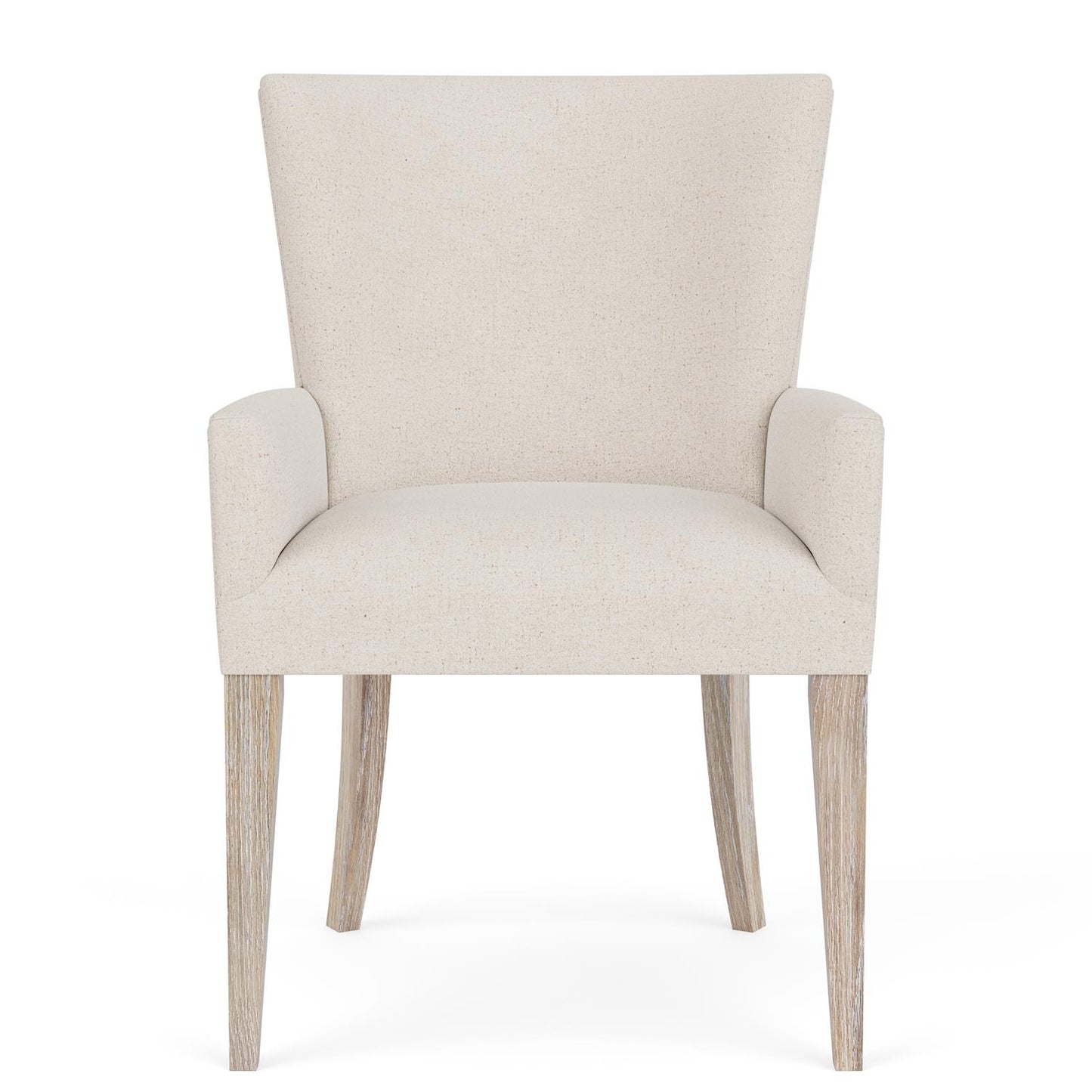 Riverside Rosalie Upholstered Host Chair in Linen — Hemlock Frame Riverside Furniture Dining Chair
