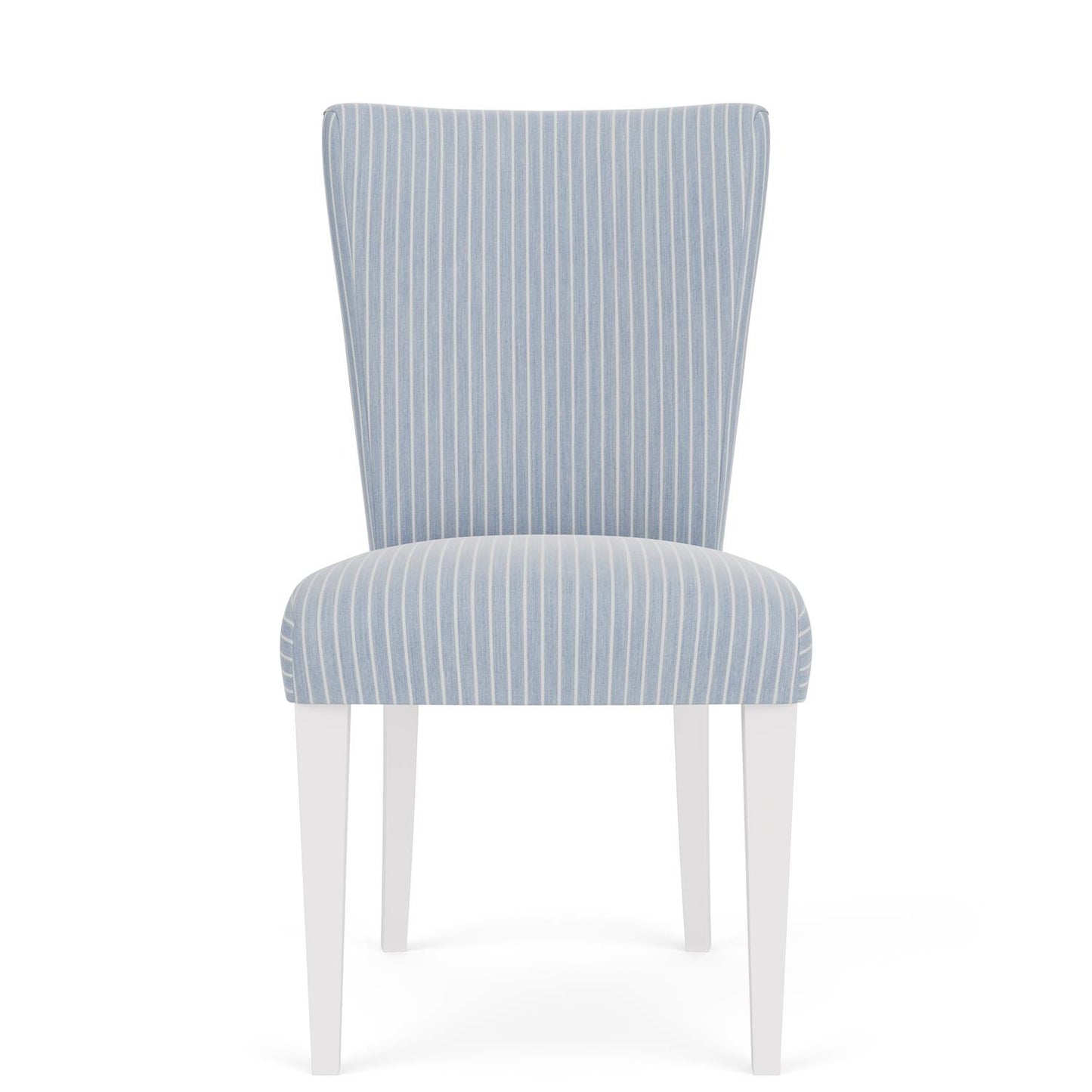 Riverside Rosalie Upholstered Side Chair — Coastal Stripe Fabric Riverside Furniture Dining Chair