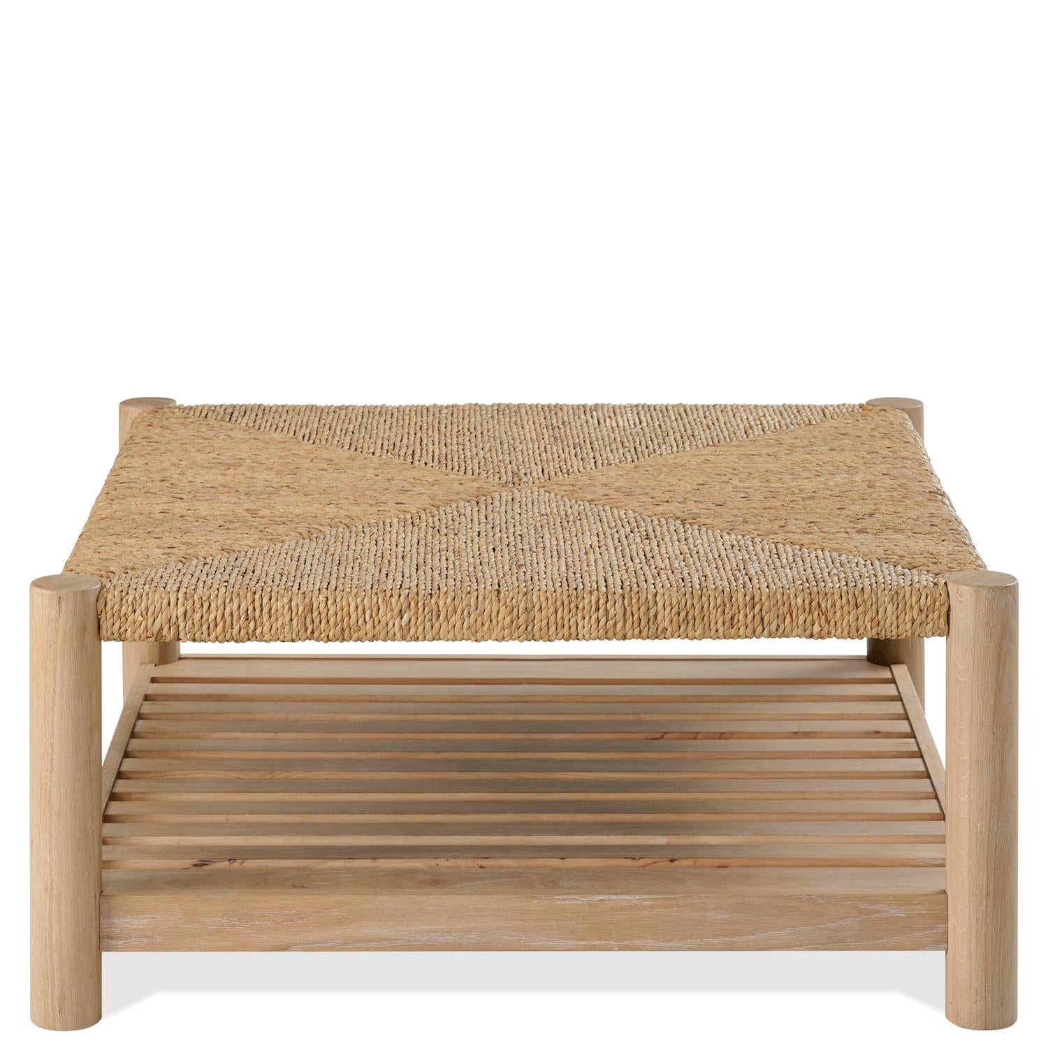 Riverside Rosalie Woven Square Cocktail Table — Reverse Diamond Weave Riverside Furniture Coffee Table