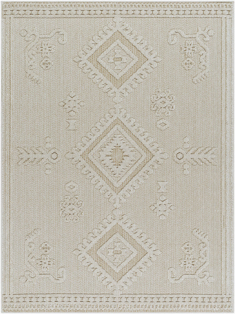 Rockport Machine Woven Rug — Ivory/Tan