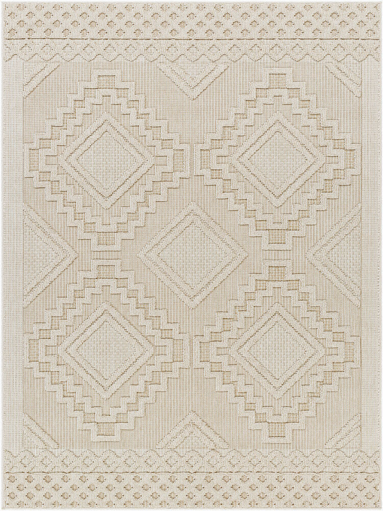 Rockport Machine Woven Rug — Ivory/Tan