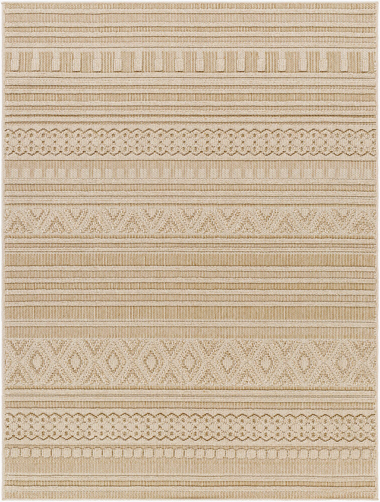 Rockport Machine Woven Rug — Ivory/Tan