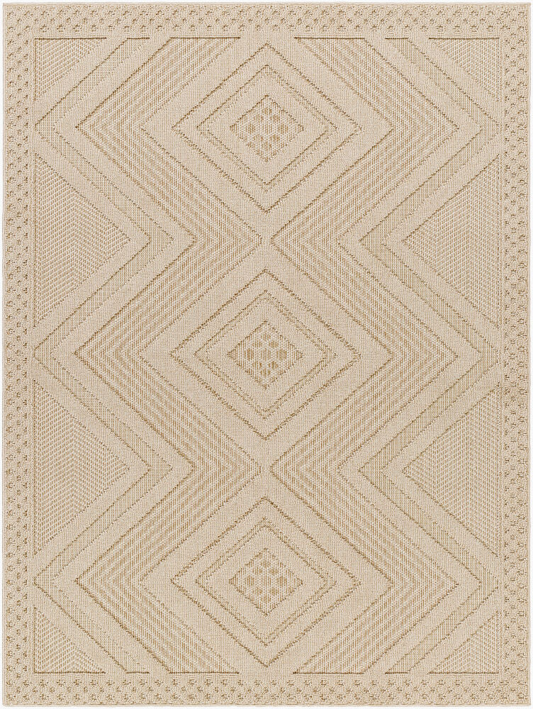 Rockport Machine Woven Rug — Ivory/Tan