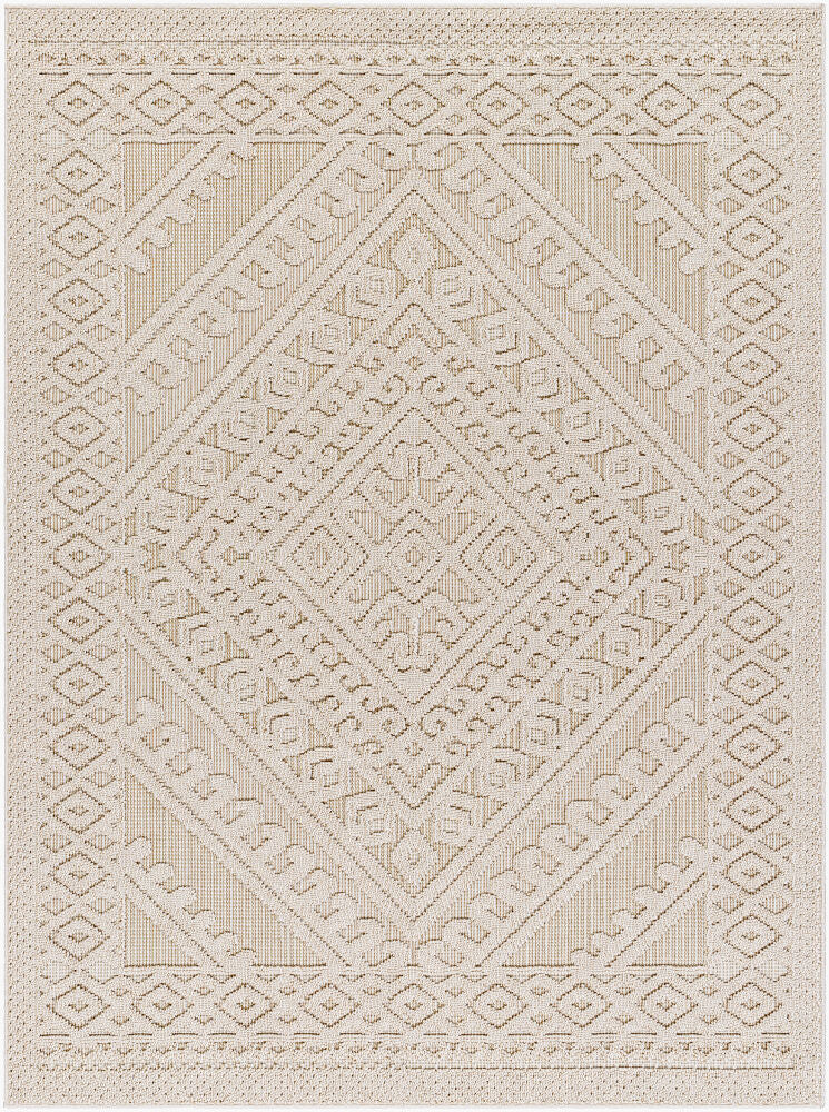 Rockport Machine Woven Rug — Ivory/Tan
