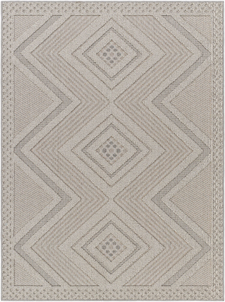 Rockport Machine Woven Rug — Gray/Light Gray