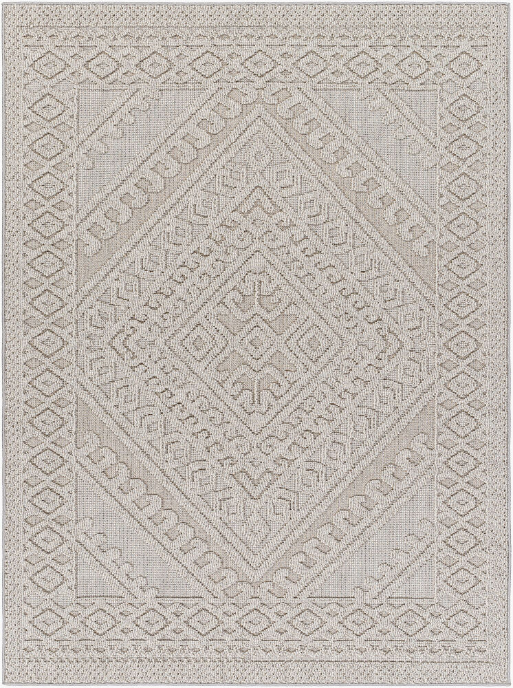 Rockport Machine Woven Rug — Gray/Light Gray