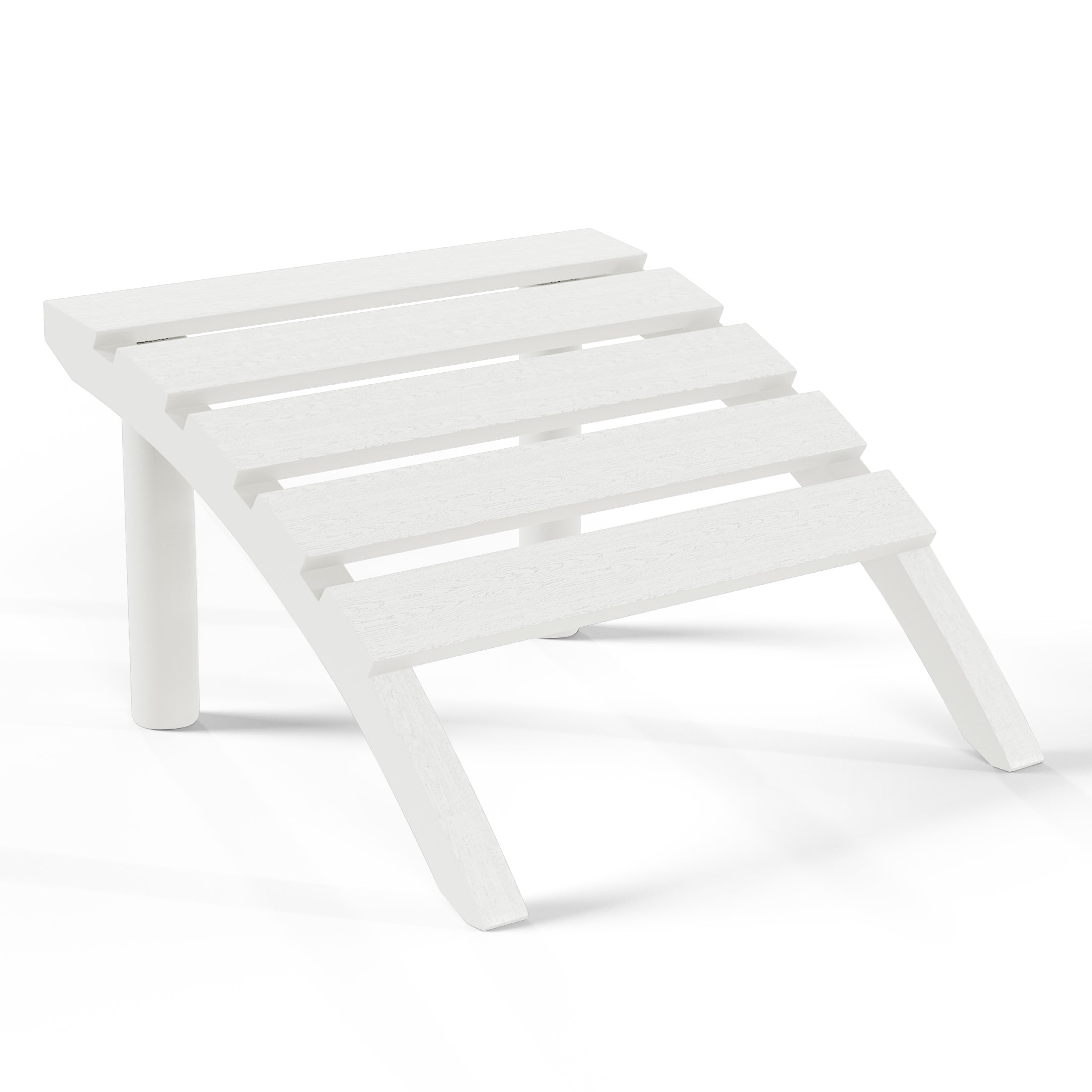 Snap’n Lock Adirondack Footrest (No Tools or Hardware Needed) White Seahawk Designs Patio Ottomans