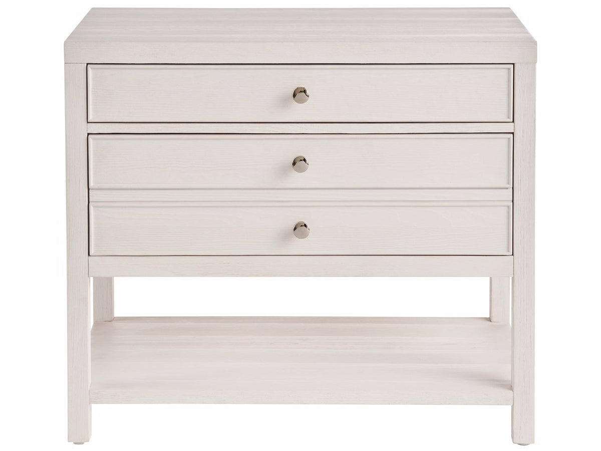 Universal Furniture Weekender Saugatuck Nightstand — White Sand — Weekender Collection