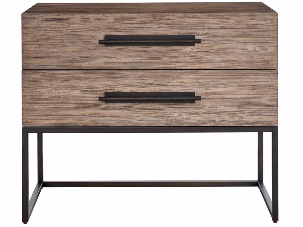 Universal Furniture Boulder Metal Base Nightstand — Dwell Collection