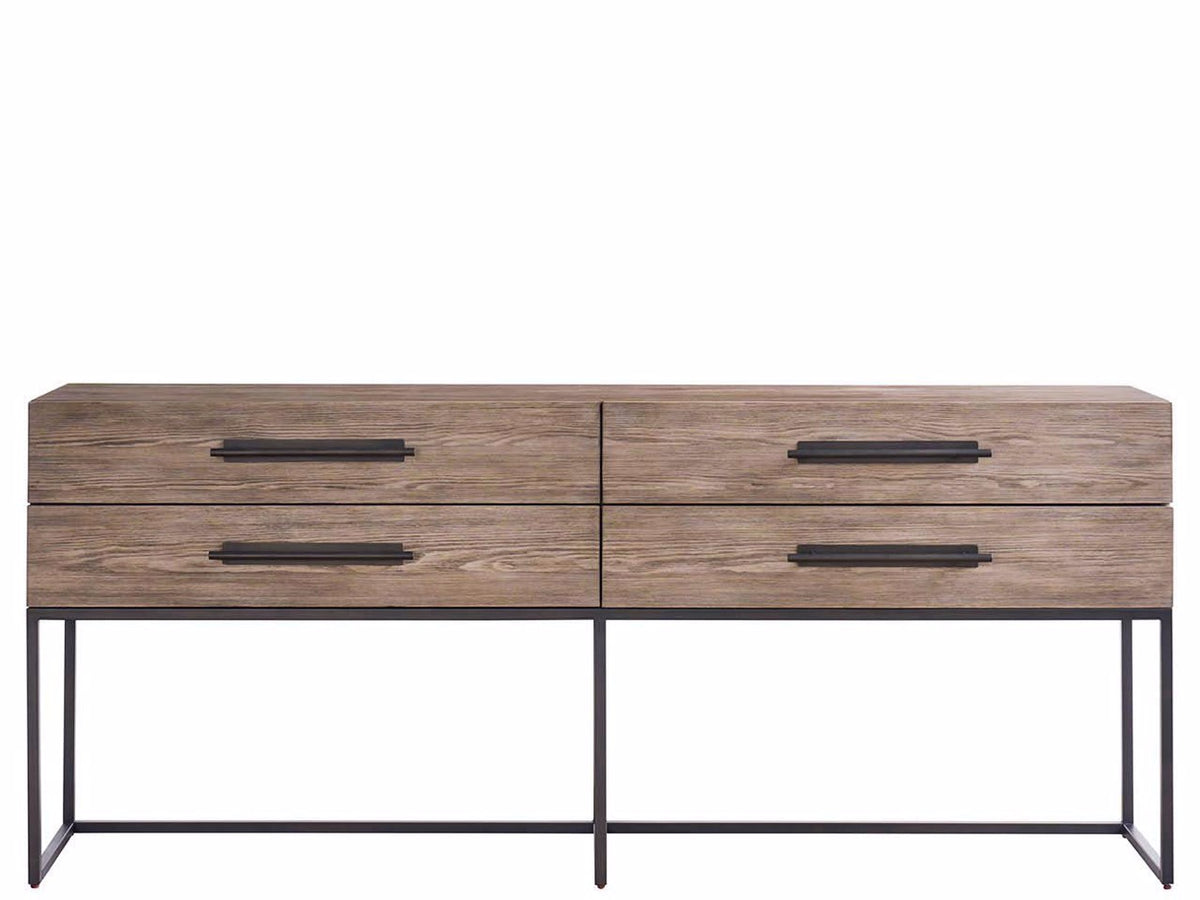 Universal Furniture Boulder Metal Base Console — Dwell Collection