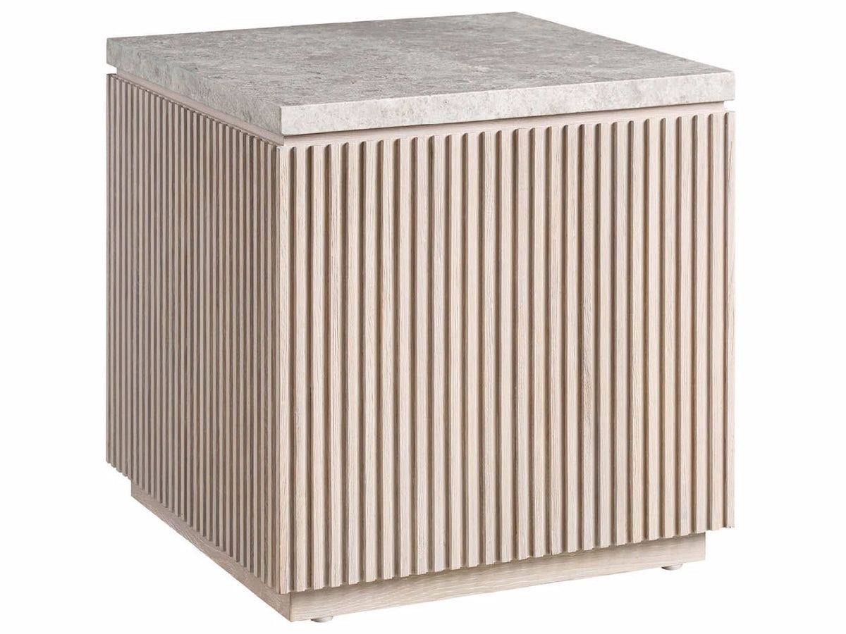 Universal Furniture Avaline Carmen Side Table — White Oak — Avaline Collection