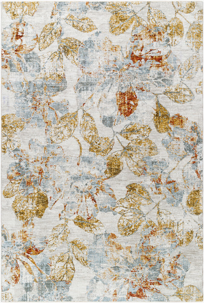Roseanne Machine Woven Rug — Deep Teal/Light Blue