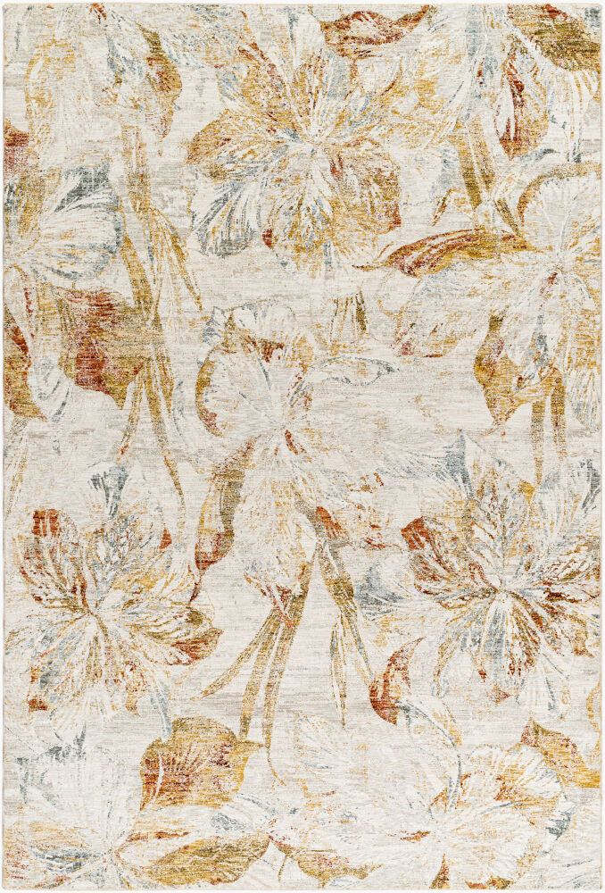 Roseanne Machine Woven Rug — Light Blue/Medium Brown