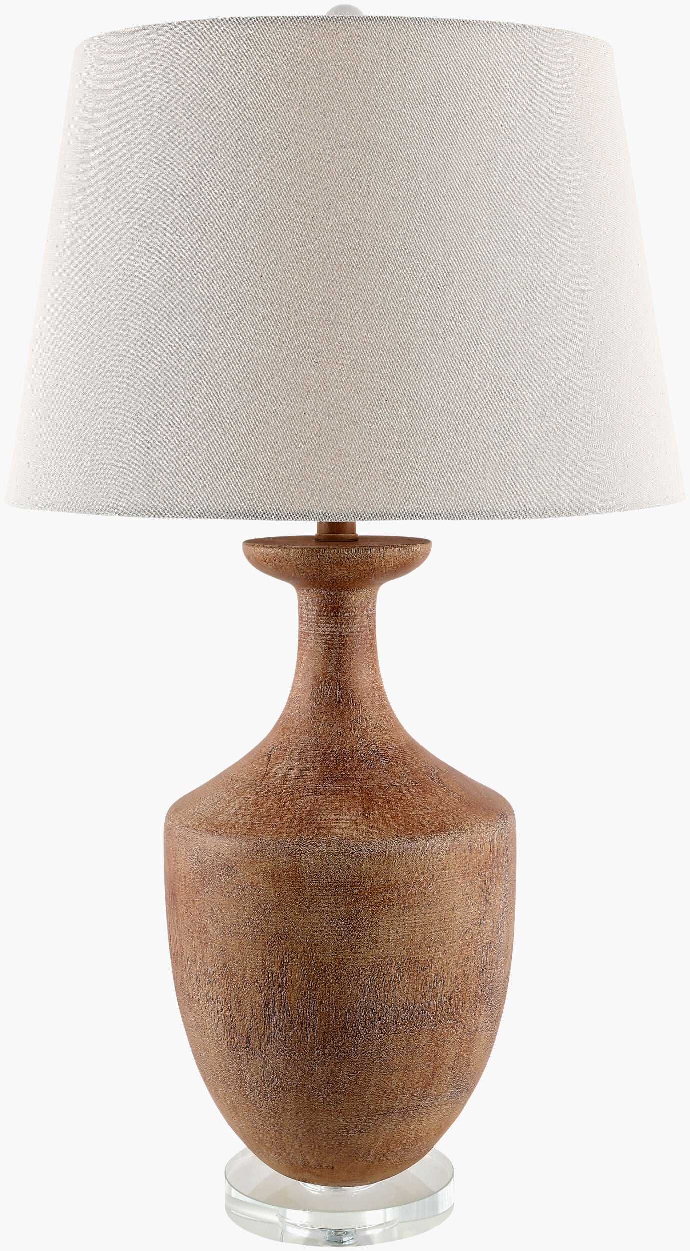 Rustleaf Accent Table Lamp — Brown