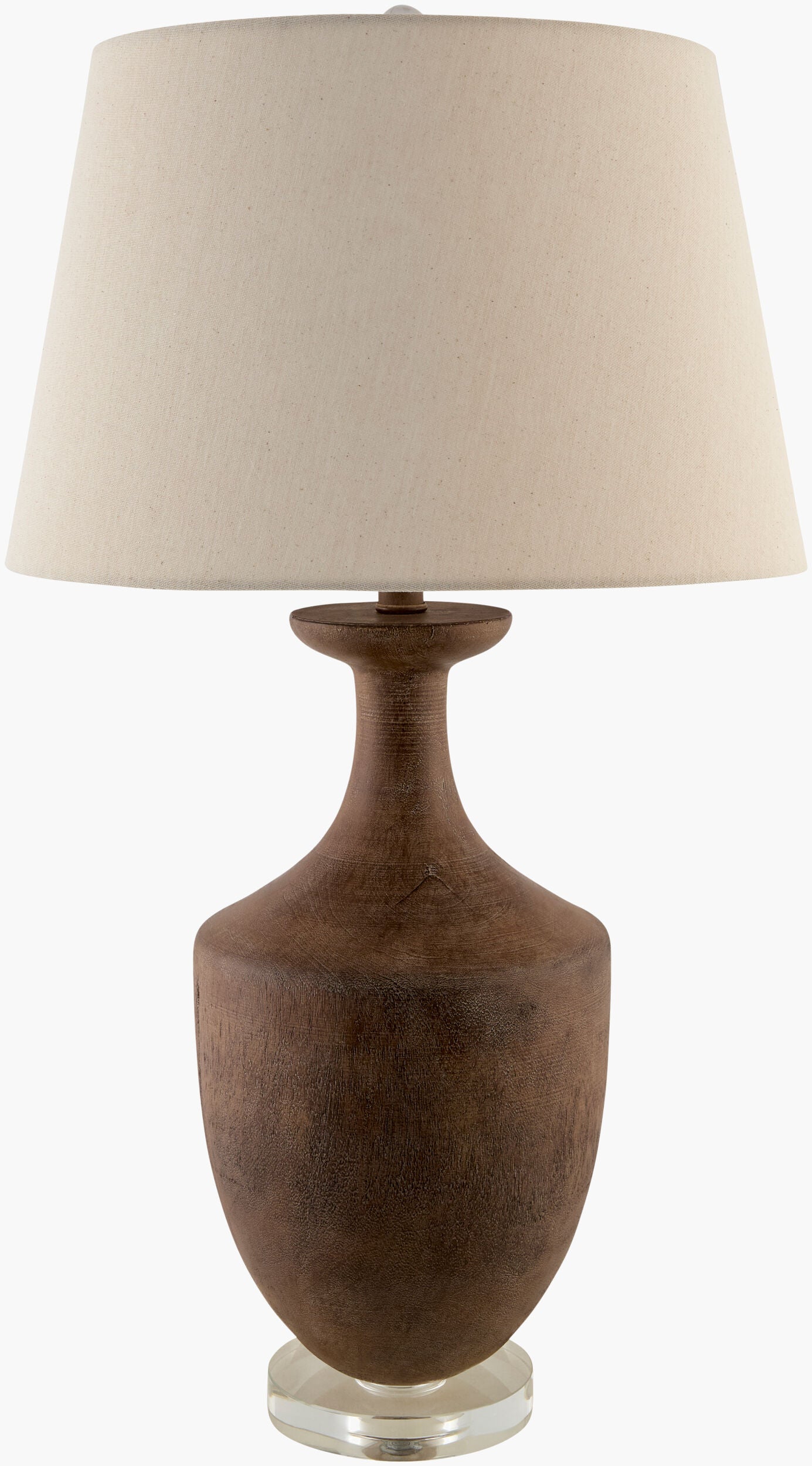 Rustleaf Accent Table Lamp — Dark Brown