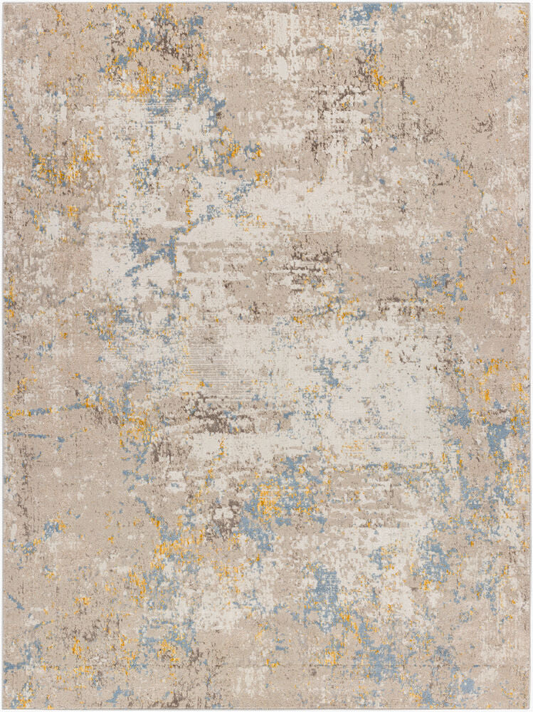 Roswell Machine Woven Rug — Beige/Denim