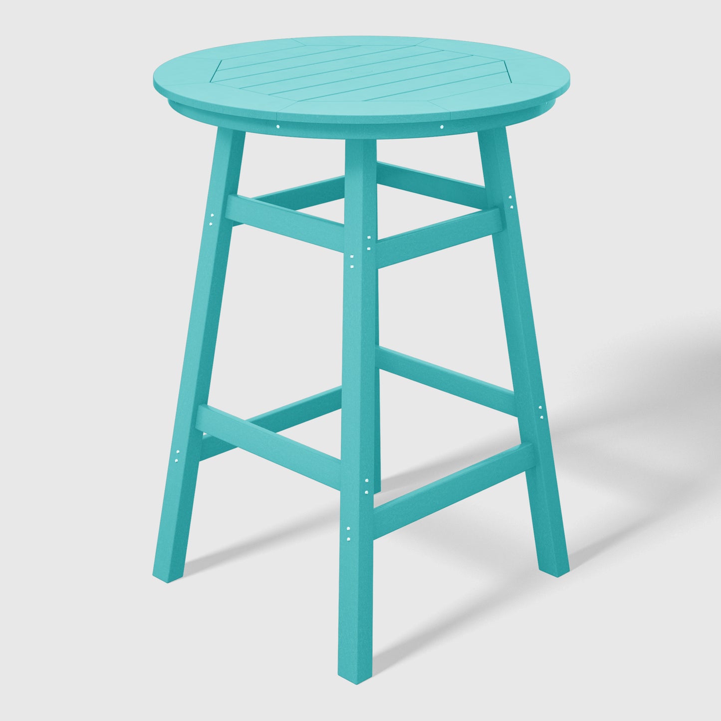 Stockholm All-Weather Outdoor 35" Round Bar Table (42" Height) Turquoise Seahawk Designs Patio Bar Tables