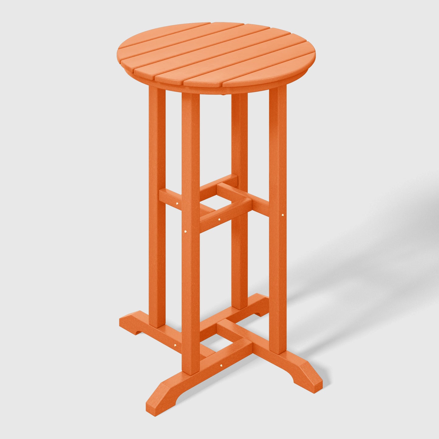 Stockholm All-Weather Outdoor Round Counter Bistro Table (37" Height) Orange Seahawk Designs Patio Bar Tables