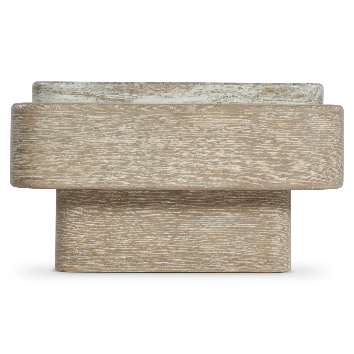 Bernhardt Arcadia Cocktail Table — Faux Stone Meets Cerused Clay Bernhardt Coffee Table