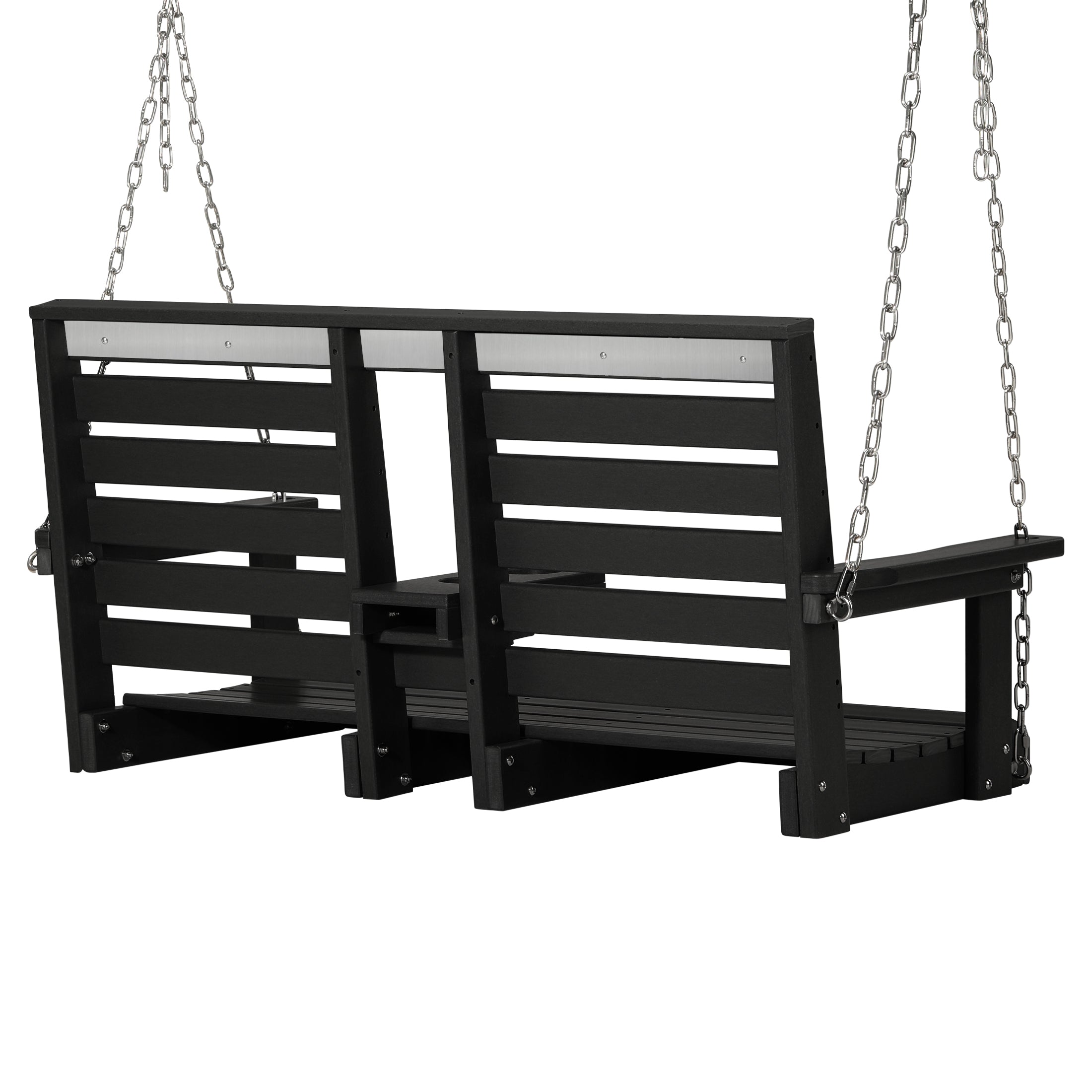 Charleston 54" Porch Swing with Folding Cup Holder Seahawk Designs Porch Swings