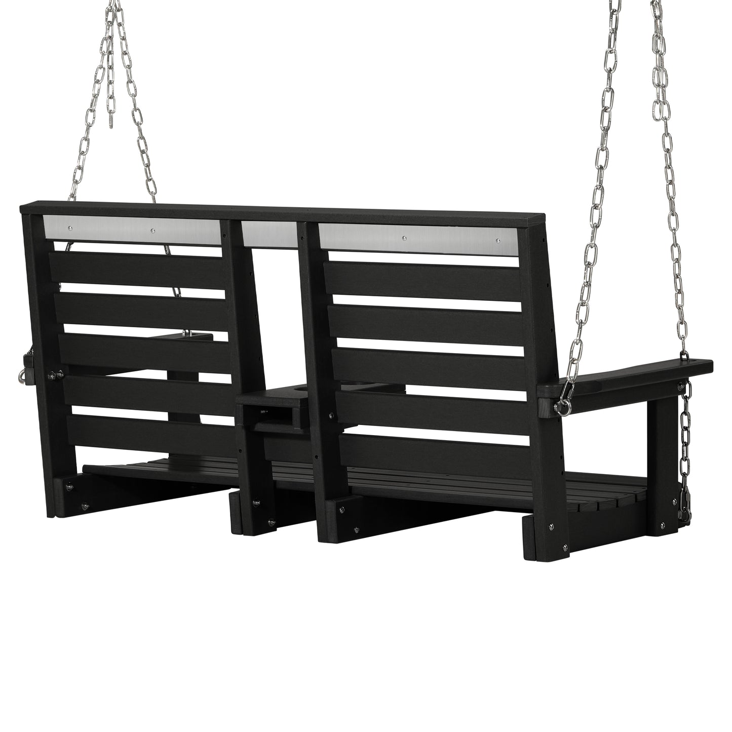 Charleston 54" Porch Swing with Folding Cup Holder Seahawk Designs Porch Swings