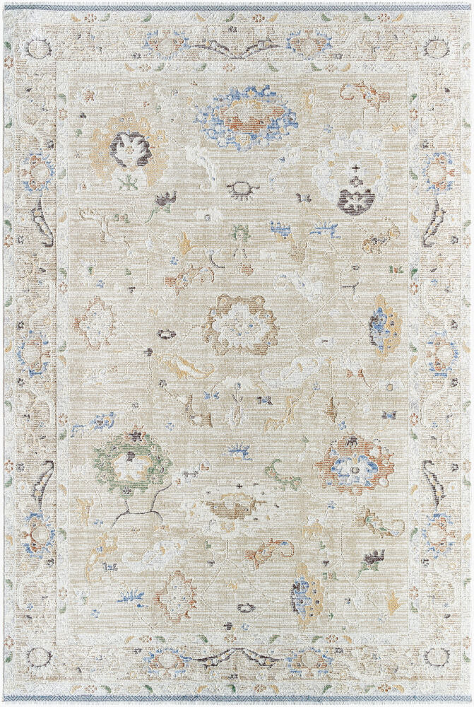 Rivaldo Machine Woven Rug — Black/Blue