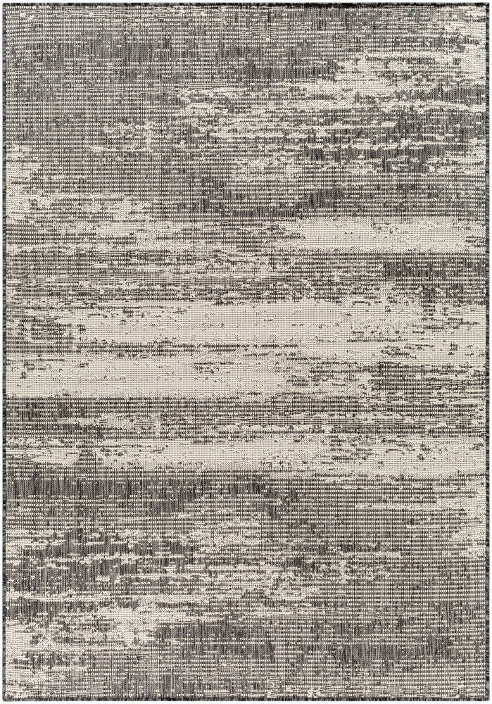 Ravello Machine Woven Rug — Black/Ivory