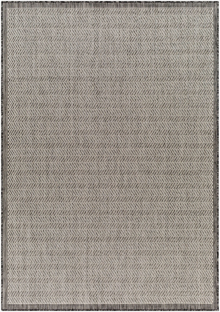 Ravello Machine Woven Rug — Black/Ivory