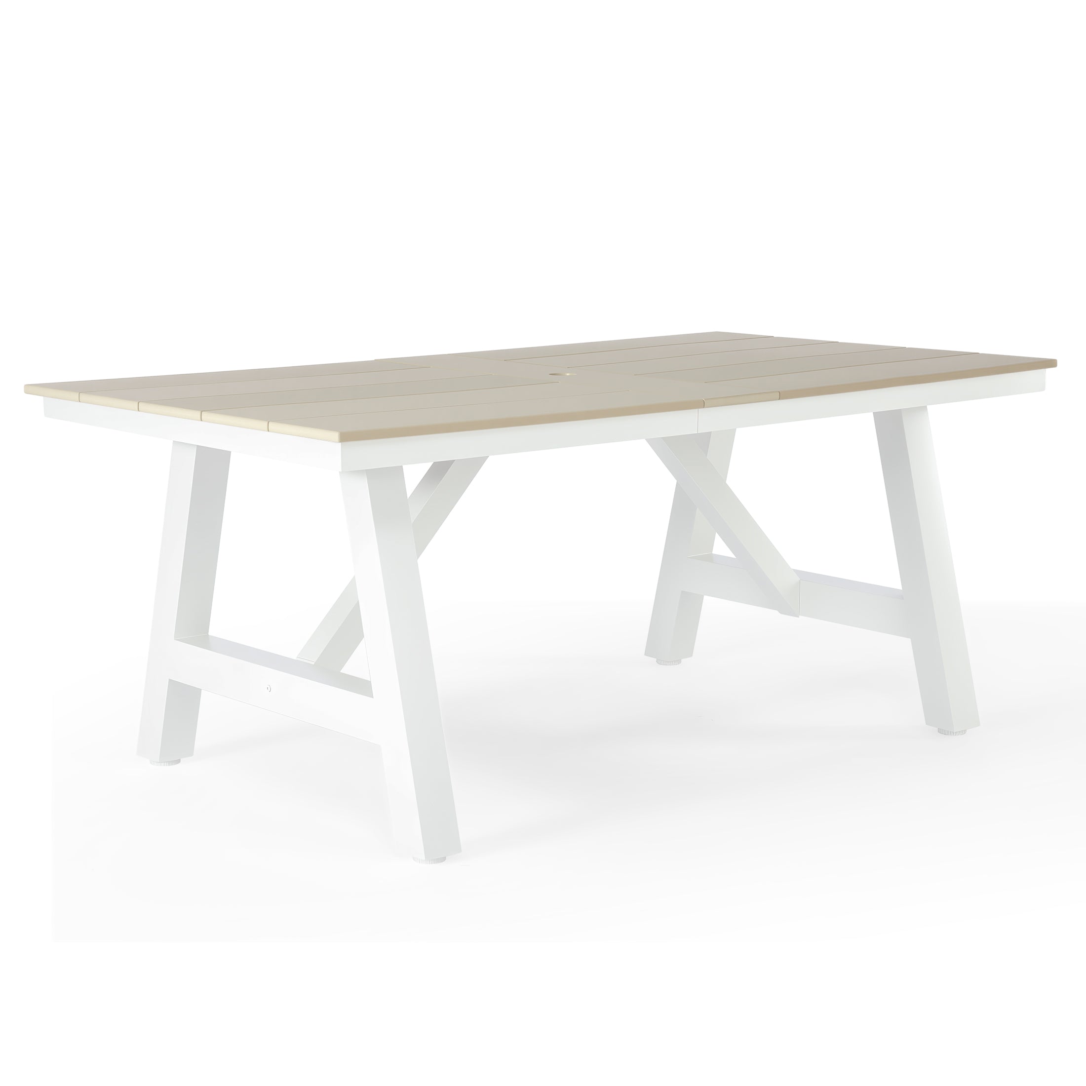 Vista 72" x 39" Rectangular Dining Table Sand Seahawk Designs Patio Dining Tables