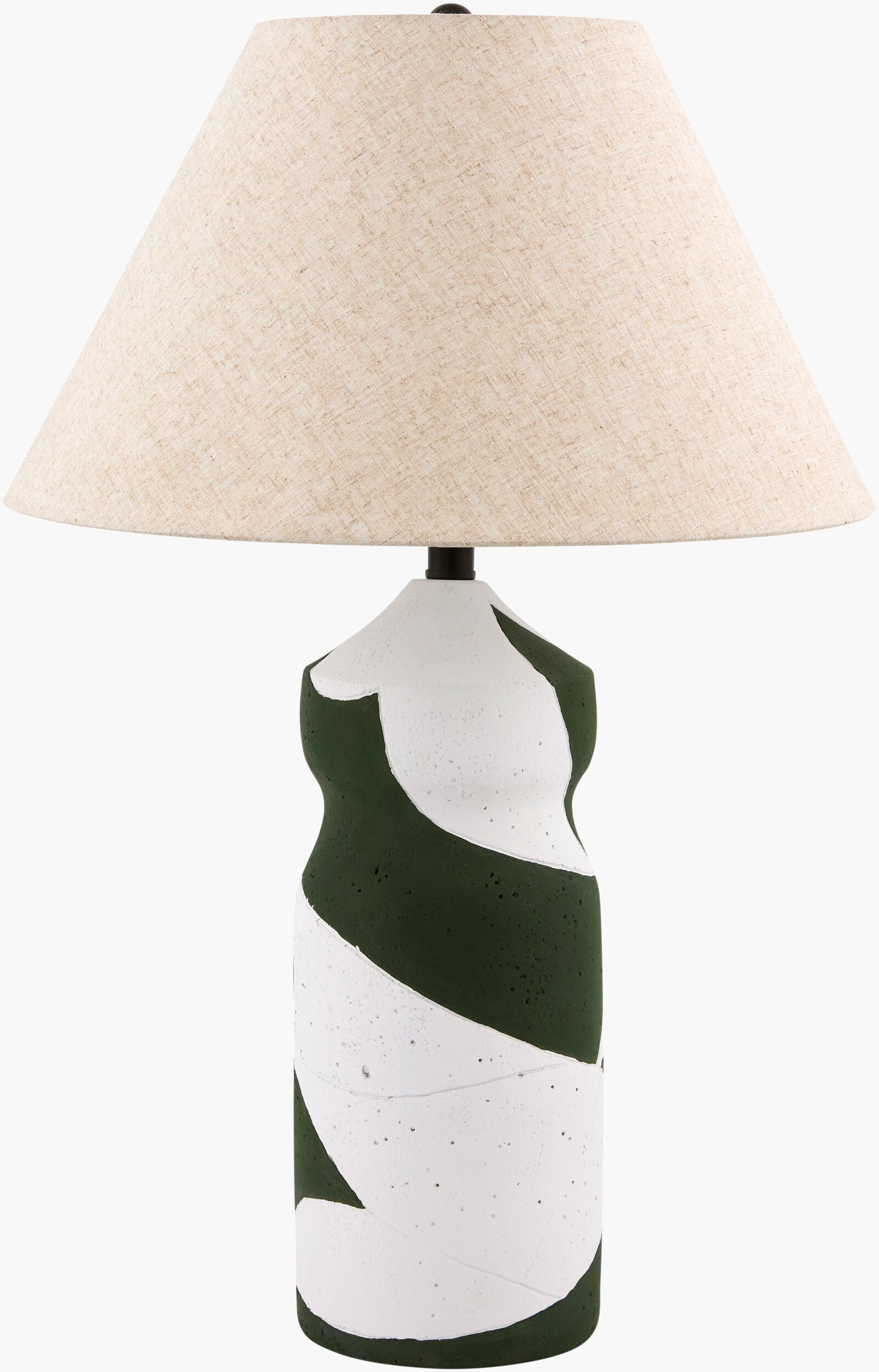 Rovyn Accent Table Lamp — Dark Green